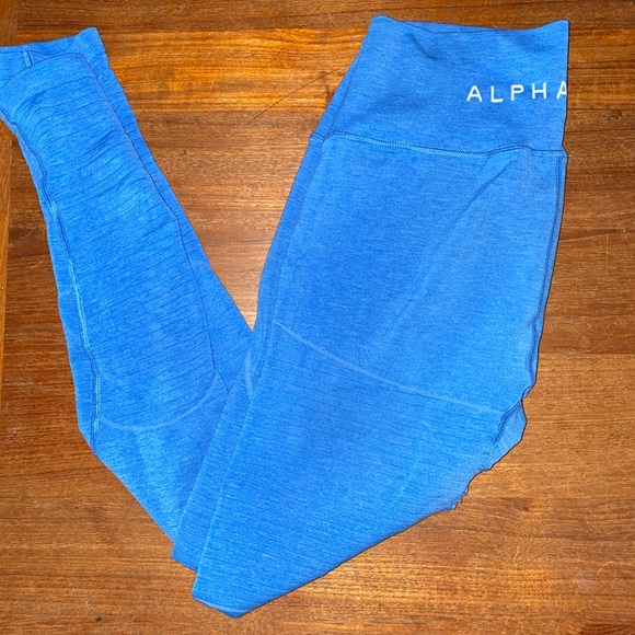 Palace blue alphalete leggings - Picture 2 of 2